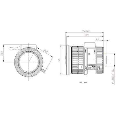 Мегапиксельный объектив HV3816D-8MPIR