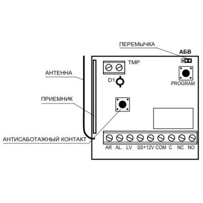 Комплект радиоуправления RX-1K