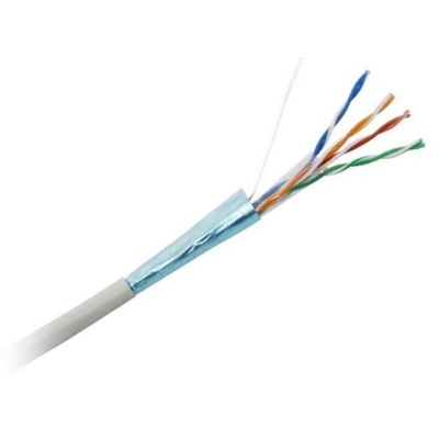 Кабель "витая пара" экранированный внутренний FTP4-C5E-SOLID-LSZH-GY-305