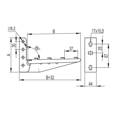 Консоль для проволочного лотка FC34103