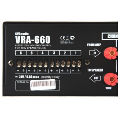Шестиканальный регулятор громкости VRA-660