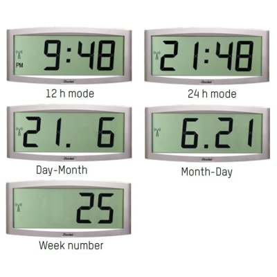 Вторичные цифровые LCD часы Cristalys 7 DHF