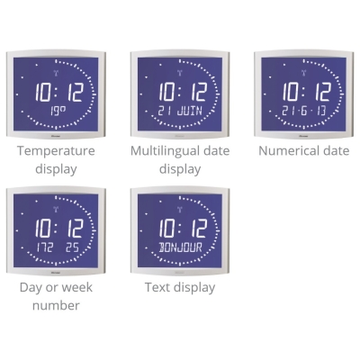 Вторичные цифровые LCD часы Opalys Ellipse NTP