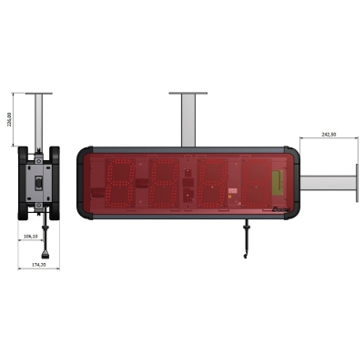 Уличное цифровое LED табло HMT LED 15 (939229W)