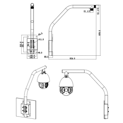 Парапетный кронштейн RVi-BPA1