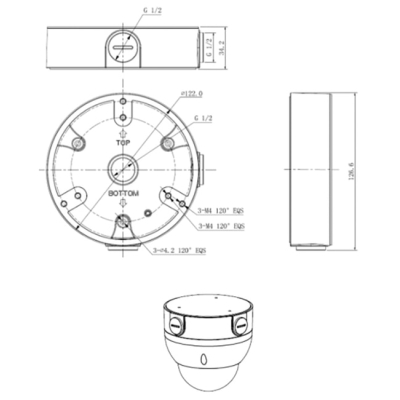Монтажная коробка RVi-MB4