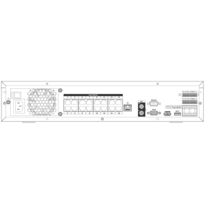 32-канальный IP видеорегистратор DHI-NVR4832-16P-4KS2