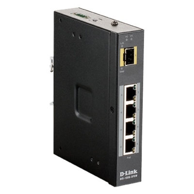 Промышленный неуправляемый сетевой коммутатор с PoE DIS-100G-5PSW