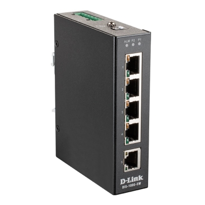 Промышленный неуправляемый сетевой коммутатор DIS-100E-5W