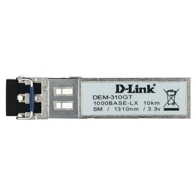 Одномодовый оптический трансивер SFP DEM-310GT
