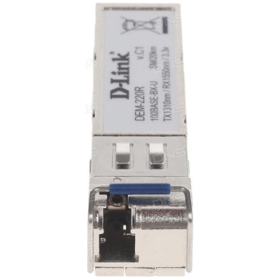 Одномодовый двунаправленный оптический SFP трансивер с WDM DEM-220R