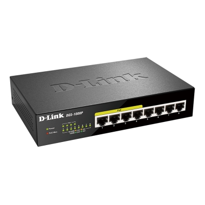 Неуправляемый сетевой коммутатор с PoE DGS-1008P