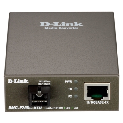 Оптический WDM медиаконвертер для одномодового кабеля DMC-F20SC-BXD