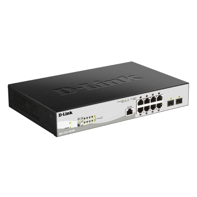 Управляемый сетевой коммутатор 2 уровня с PoE DGS-1210-10P/ME