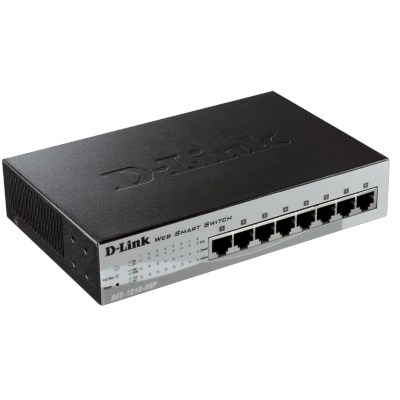 Настраиваемый сетевой коммутатор WebSmart  с PoE DES-1210-08P ver B
