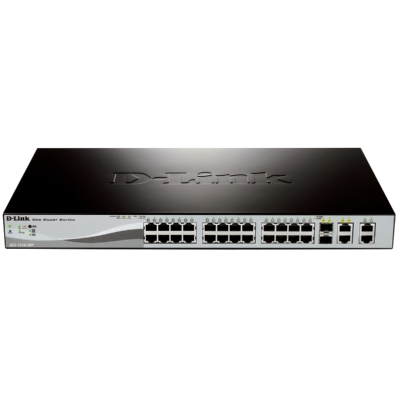 Настраиваемый сетевой коммутатор WebSmart с поддержкой PoE DES-1210-28P ver B