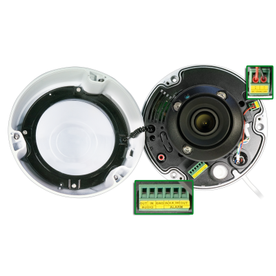 Уличная купольная IP-камера с моторизированным объективом VCI-220-01