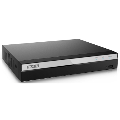 4 канальный IP видеорегистратор с 4 PoE портами