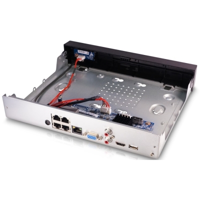 4 канальный IP видеорегистратор с 4 PoE портами RGI-0412P04