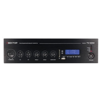 Микшер-усилитель на 30 Вт с MP3, FM и Bluetooth ТУ-30М