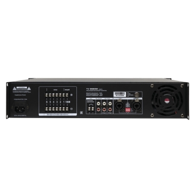 6 зонный микшер-усилитель на 650 Вт с MP3, FM и Bluetooth ТУ-6650М