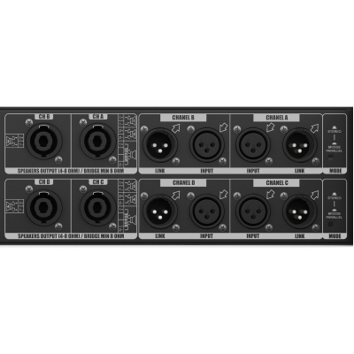 Четырехканальный цифровой усилитель мощности DX-4600