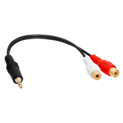 Адаптер 3,5 мм mini TRS Jack(m) / 2RCA (f) 