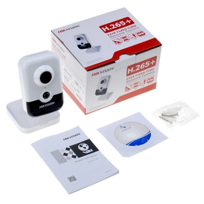 Компактная беспроводная IP-камера с W-Fi и ИК подсветкой DS-2CD2463G0-IW(W)