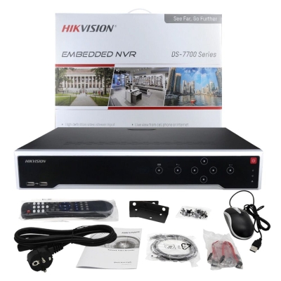 32 канальный IP-видеорегистратор с PoE DS-7732NI-I4/24P