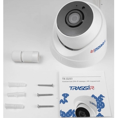 Купольная IP камера c ИК подсветкой TR-D2S1-noPOE v2 3.6