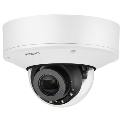 Уличная купольная IP камера с моторизированным объективом, ИК подсветкой и PoE удлинителем WISENET XNV-6081RE