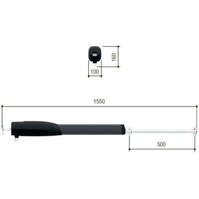 Комплект автоматики для распашных ворот ATS50DGM RC combo KIT