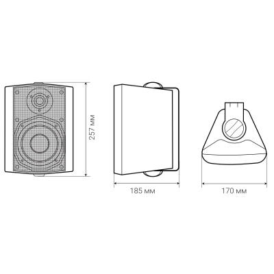 Настенный двухполосный громкоговоритель WS-430W