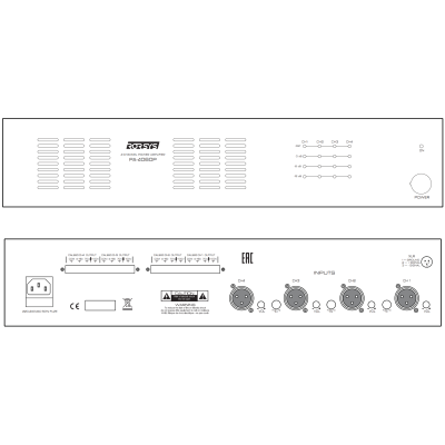 PA-4060P Профессиональный четырехканальный трансляционный усилитель