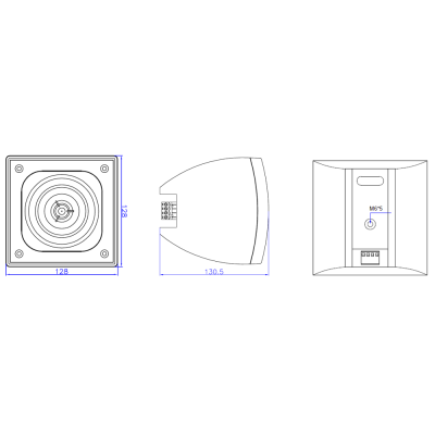 Миниатюрный широкополосный громкоговоритель CUBE-20BT