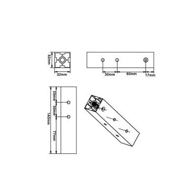 Кронштейн для подвеса 4-х АС DELTA Кронштейн DELTA
