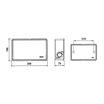 Настенный трансляционный громкоговоритель с аттенюатором WSR-6TA