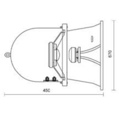 Всепогодная акустическая система для больших площадей IP-12T