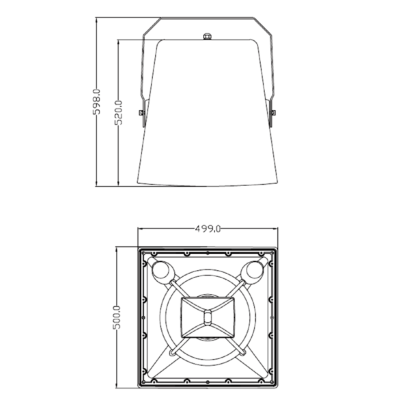 Всепогодная акустическая система для больших площадей STORM-15T