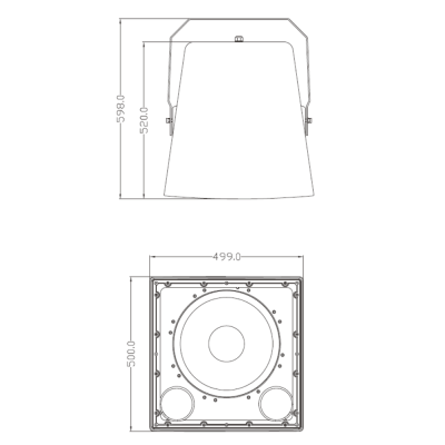 Всепогодный сабвуфер для больших площадей STORM-SUB 15T