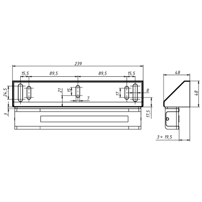 Монтажный комплект для корпуса замка ALM-300P MK 300