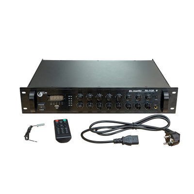 PA-1120 Трансляционный усилитель с медиаплеером на 5 зон