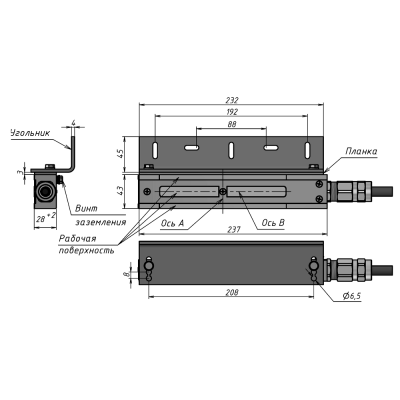 Взрывозащищенный электромагнитный замок с датчиком Холла ALM-FM-S01-H (PB)