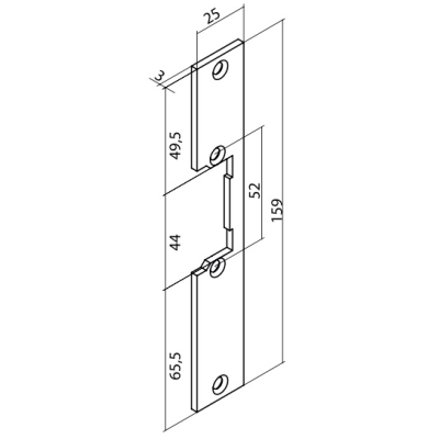Планка короткая F 01