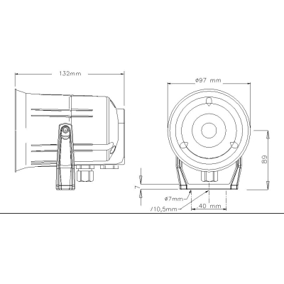Рупорный громкоговоритель HP-6CT