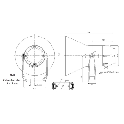 Рупорный громкоговоритель HP-20(T)