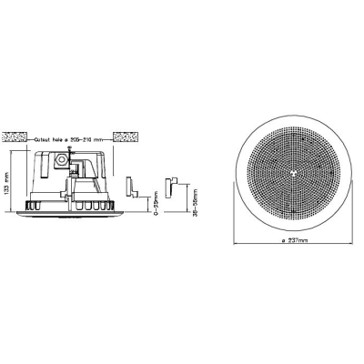 Потолочный громкоговоритель BP-660 (T)