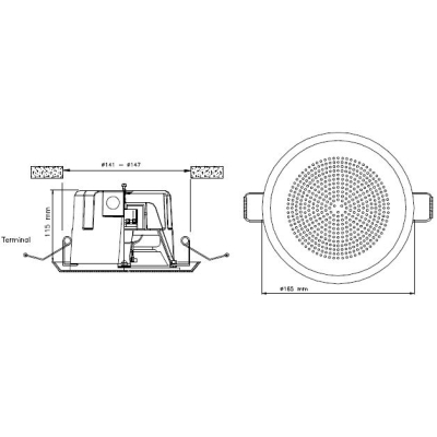 Потолочный громкоговоритель BKF-560(T)