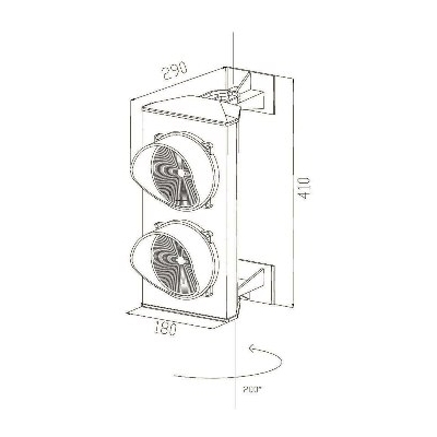 Светофор ASF 25L2RV (SEM-03)