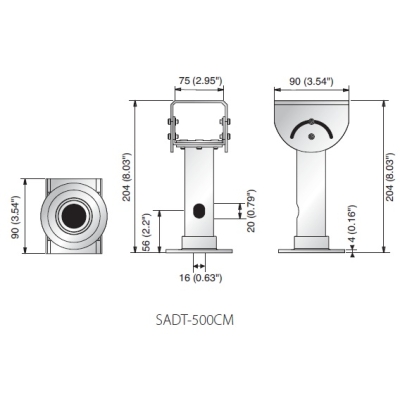 Крепление для фиксированной видеокамеры SADT-500CM/501CM 502CM